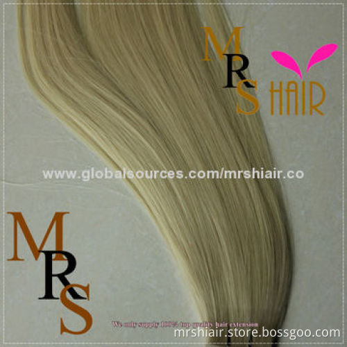 24-inch 613# light blonde adhesives double side tape hair remy extension, measures 4 * 0.8cm, OEM